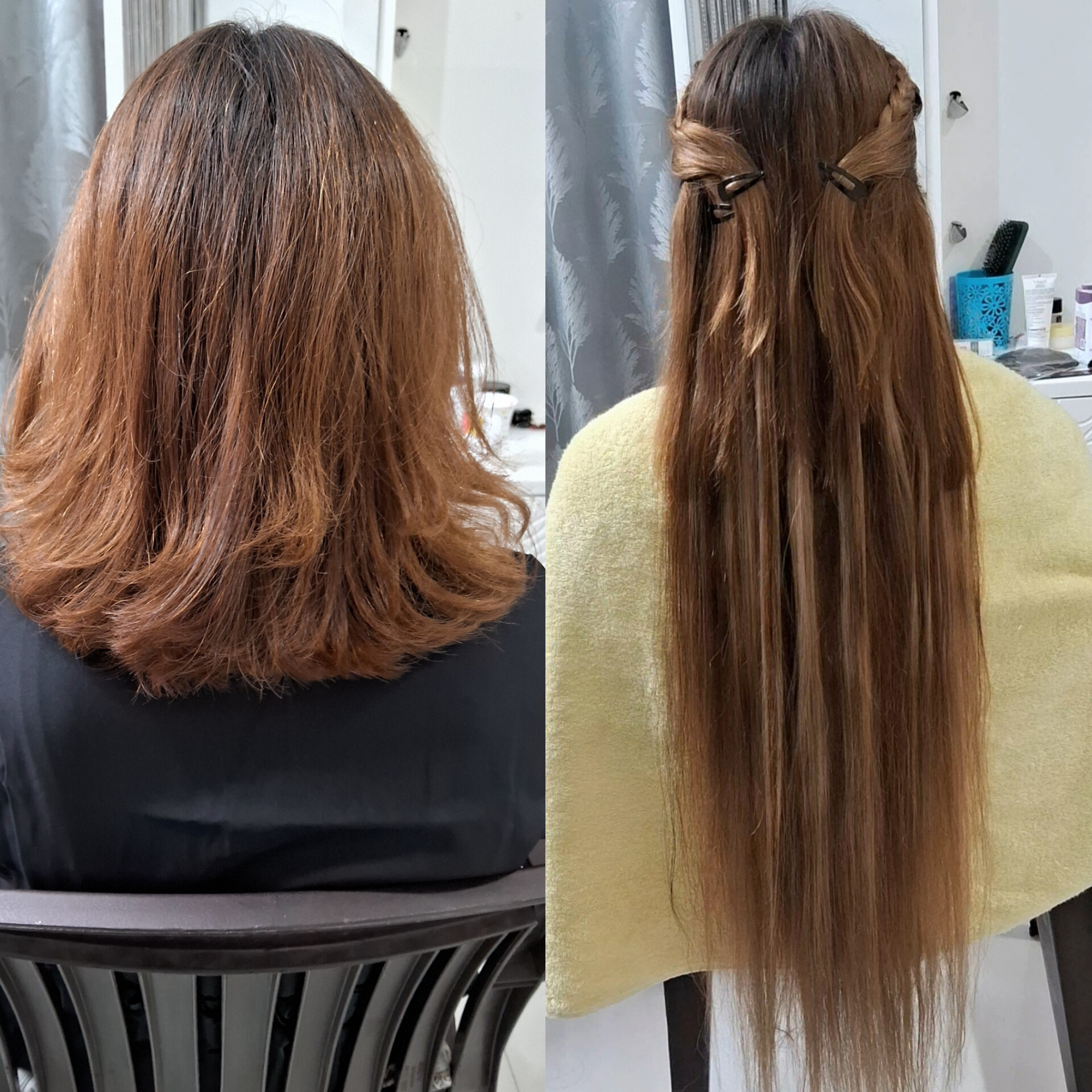 Hair Extension transformation at Silk Lockk